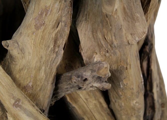 HSM Couchtisch rund mit Glas Teakholz root HSM Couchtisch rund mit Glas Teakholz root