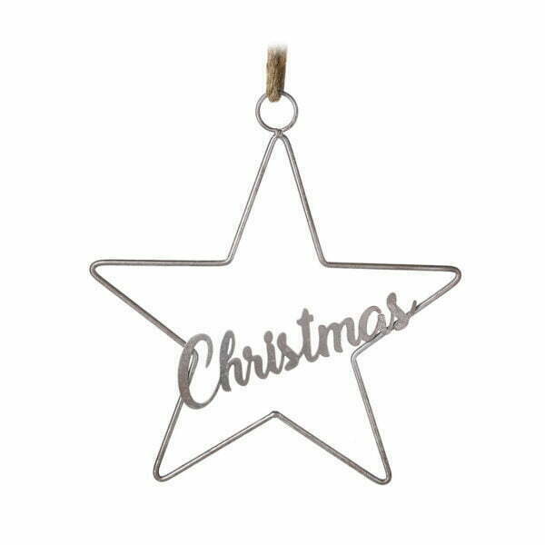 LL Ornament CHRISTMAS STAR silber