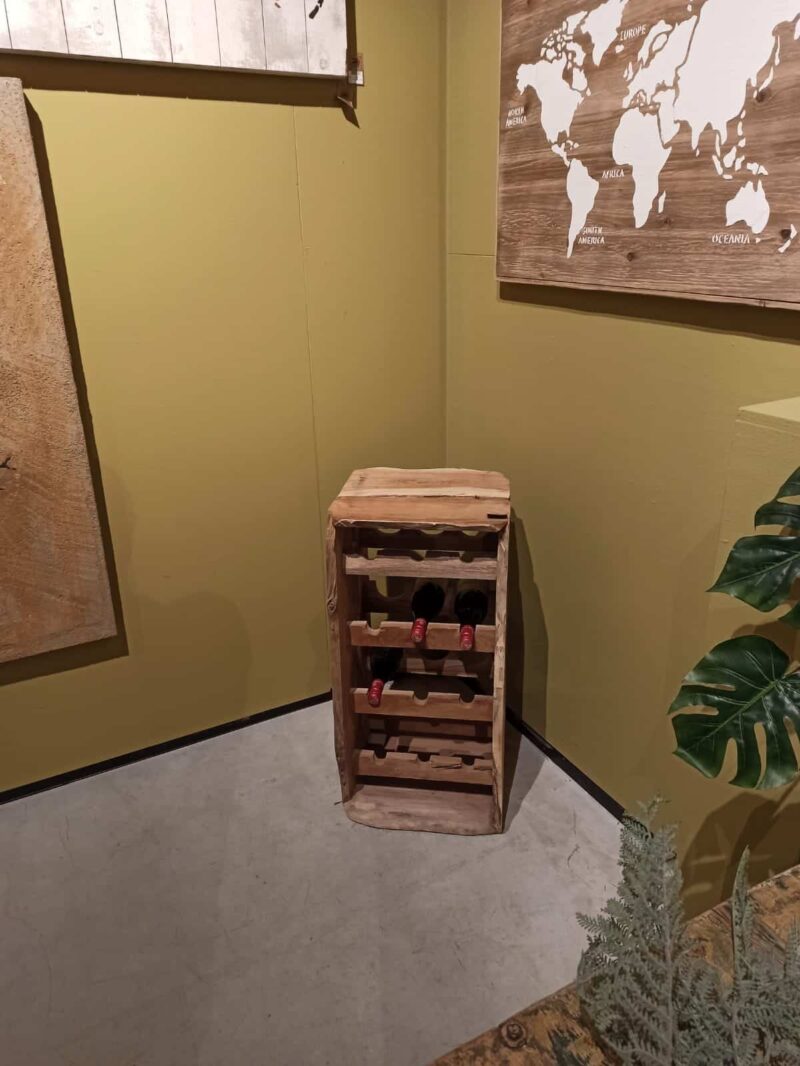 Teakholz Weinregal Teakholz Weinregal