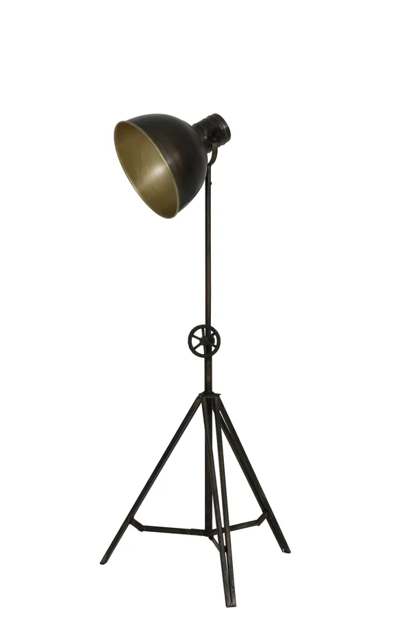 LL Stehleuchte Dreifuss JUNKO schwarz antik bronze LL Stehleuchte Dreifuss JUNKO schwarz antik bronze